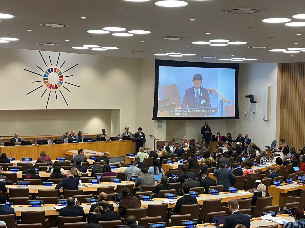 drparnpreeb's tweet photo. Today, I emphasised 3 key points at the high-level meeting on #PPPR #UNGA78 - more investment on #UHC for equitable access, reforming the global health architecture using technology &amp; innovation through #PublicPrivatePartnership https://t.co/jBMzi7Wg5P