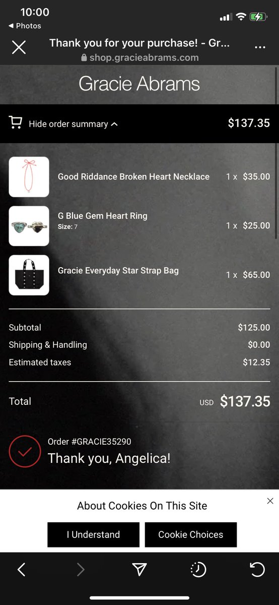angelsversion's tweet photo. @gracieshq TAKE ALL MY MONEY https://t.co/ifvFpgOZMc