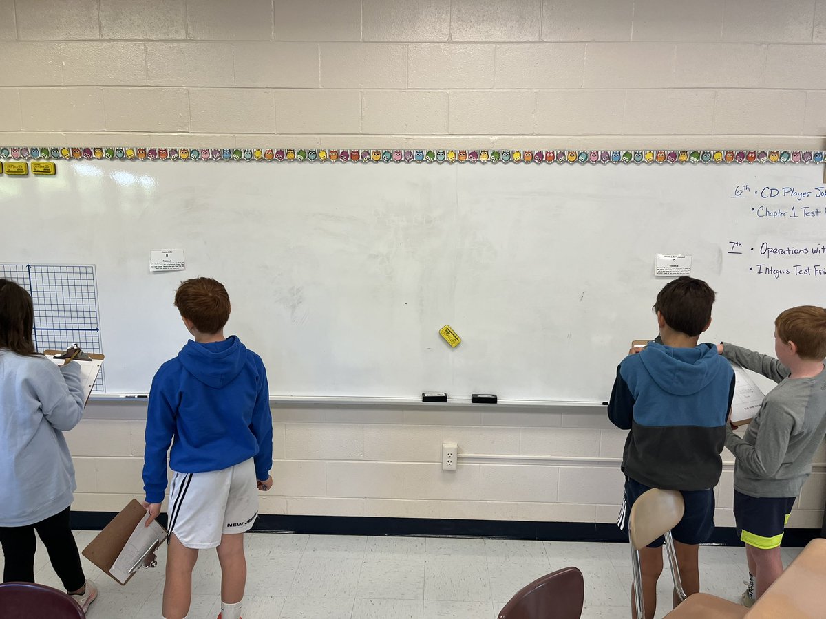 DodichW's tweet photo. My 6th grade ONES working on the GCF/LCM word problem scavenger hunt today. https://t.co/uvFv1ztiQG