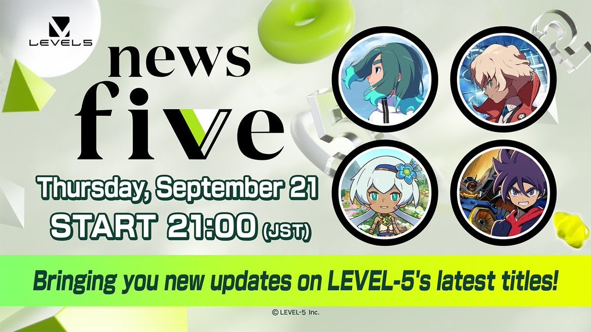 Narzaal's tweet photo. Le lien de la conférence  LEVEL-5 du #TGS2023 (English) est déjà disponible. Ca parlera des prochains jeux du studio : Inazuma Eleven, Decapolice, Fantasy Life et Megaton Musashi
https://t.co/GoGJ3WZa3N https://t.co/uXmjsnCOZb