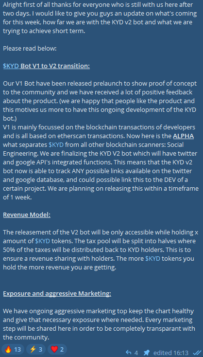 $KYD - Know Your Dev - Bot tweet media