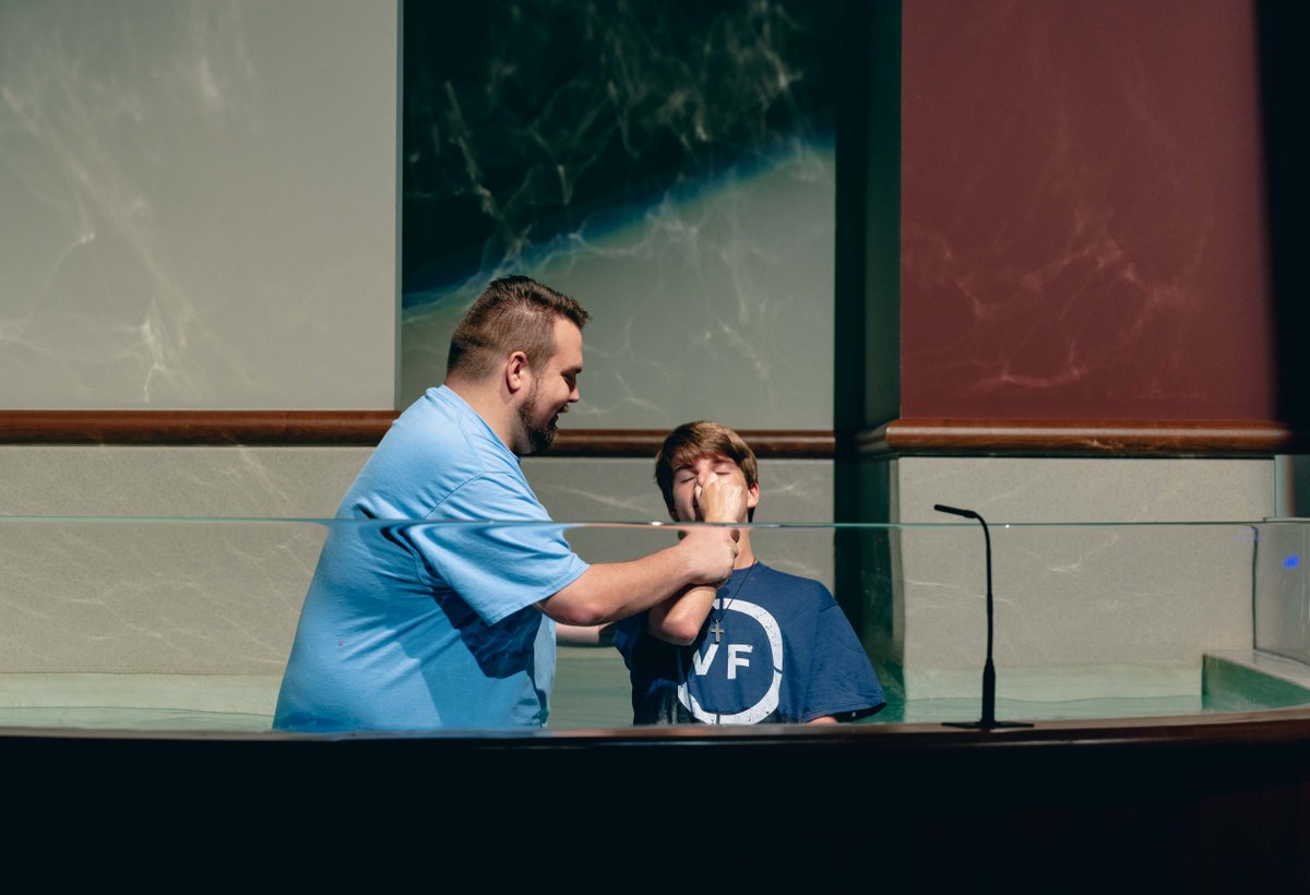 We love getting to celebrate new life in Christ through baptism! Check out these photos from this past Sunday where three individuals publicly proclaimed their faith in Christ by being baptized and celebrate with us!
