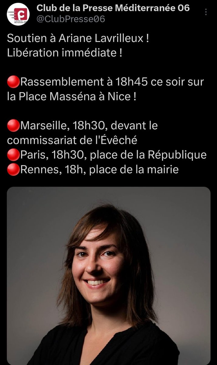 On se rassemble aussi à Nice #ArianeLavrilleux