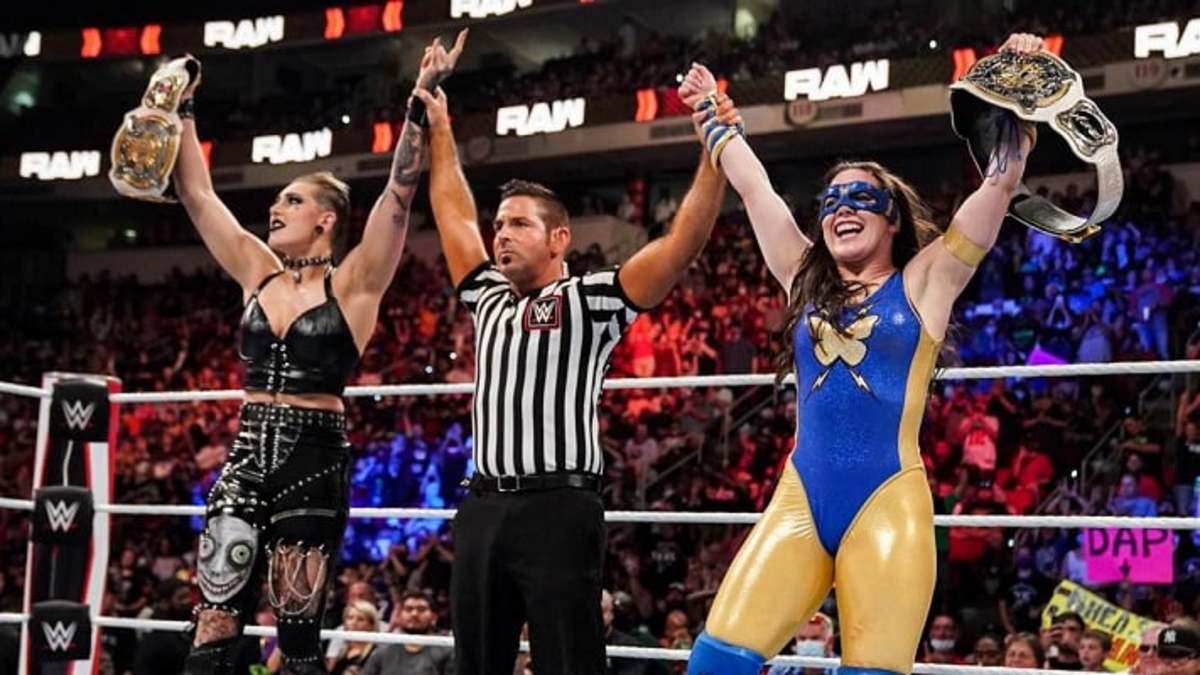 9/20/2021

Nikki A.S.H & Rhea Ripley defeated Natalya & Tamina to become the new WWE Women's Tag Team Champions on RAW from the PNC Arena in Raleigh, North Carolina.

#WWE #WWERaw #NikkiASH #NikkiCross #RheaRipley #Natalya #Tamina #WWEWomensTagTeamChampionship