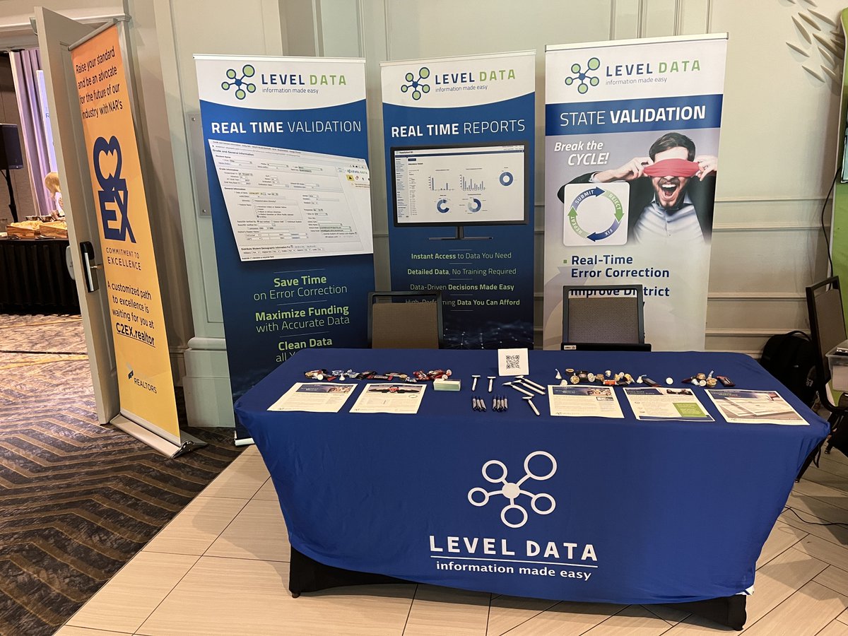 Level_Data's tweet photo. We are all set up for the Fall 2023 TDASC. Level Data will be present throughout the event until 09/22. Don't miss the opportunity to visit our booth and meet our Senior Sales Engineer, Mike Tucker, and our Education Data Specialist, Paul Lange, to discuss data in your district! https://t.co/nsp2IIzI9A