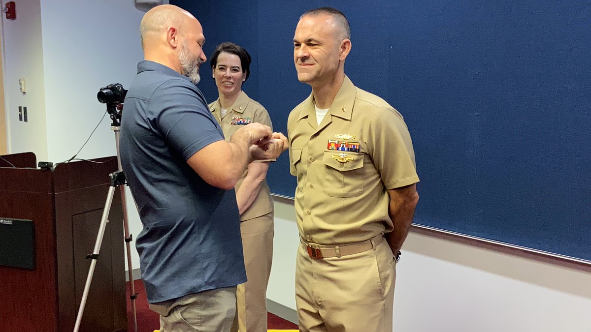 Congratulations to Michael Kavanaugh on his promotion to Navy commander🎖️! He has been an exemplary officer and a mentor to many.  Thanks for his continued support to our agency!
