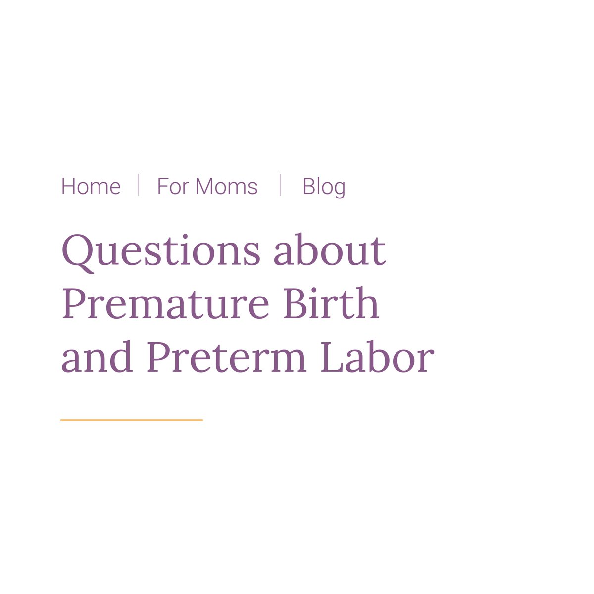 PreTRM's tweet photo. Our newest PreTRM® blog answers FAQs about premature birth and preterm labor. Read the post here: https://t.co/n9vLcXoSgt https://t.co/uWbThnIYTT