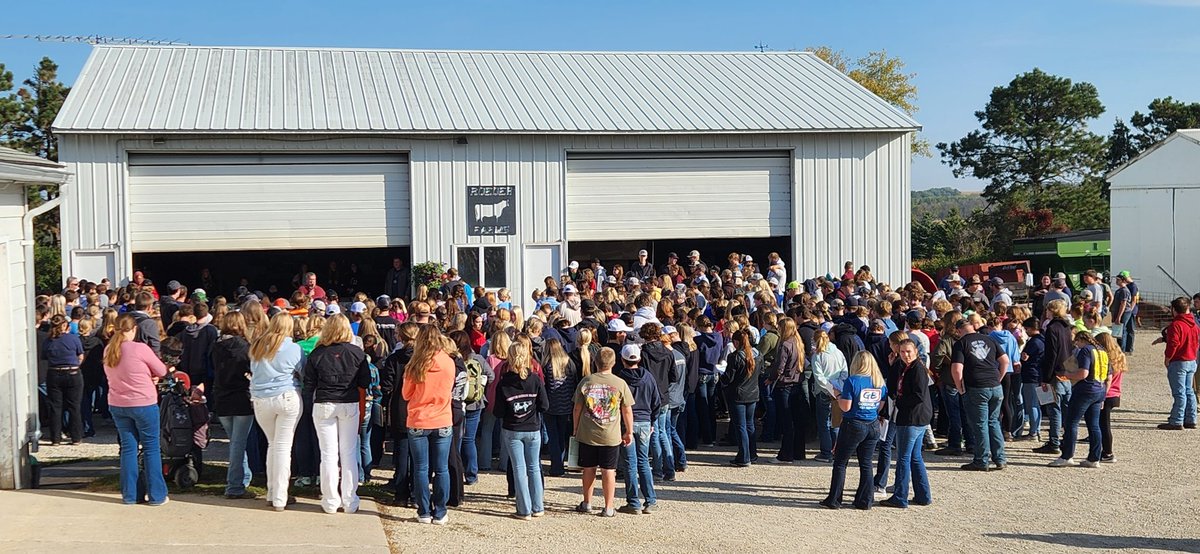 44th year of the Stewartville FFA judging contest here on Roeder Farms.