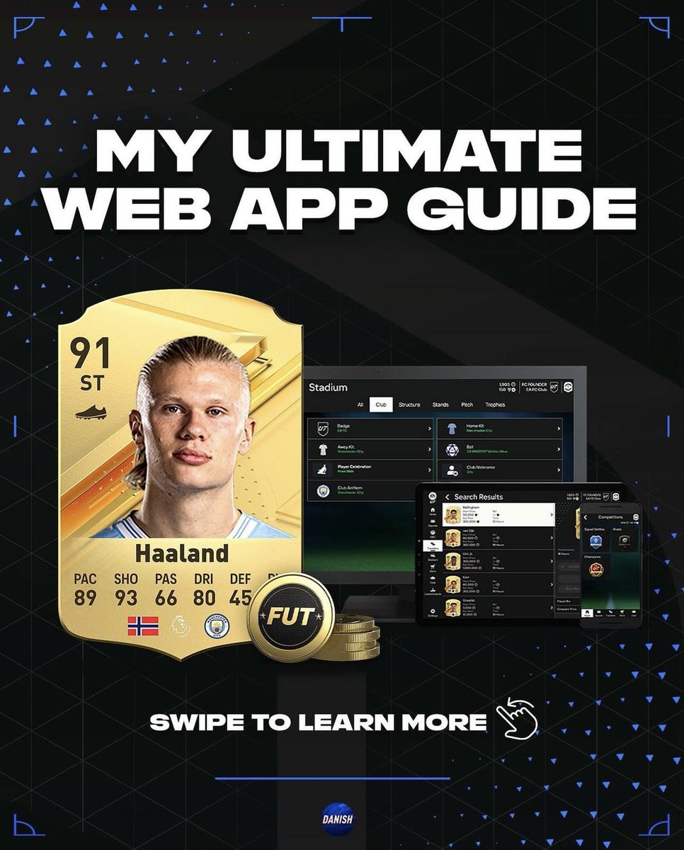 FCCentralen's tweet photo. Vores Ultimate Team Web App Guide i samarbejde med @thedanishtrader kommer her🔥
Der er mange coins at hente allerede her💰
Fortæl dine venner om det så de også kan få den bedst mulige start i FC 24
#fifa #eafc #wepapp #eafc24 #ultimateteam #fifaultimateteam https://t.co/3OckBbpn22