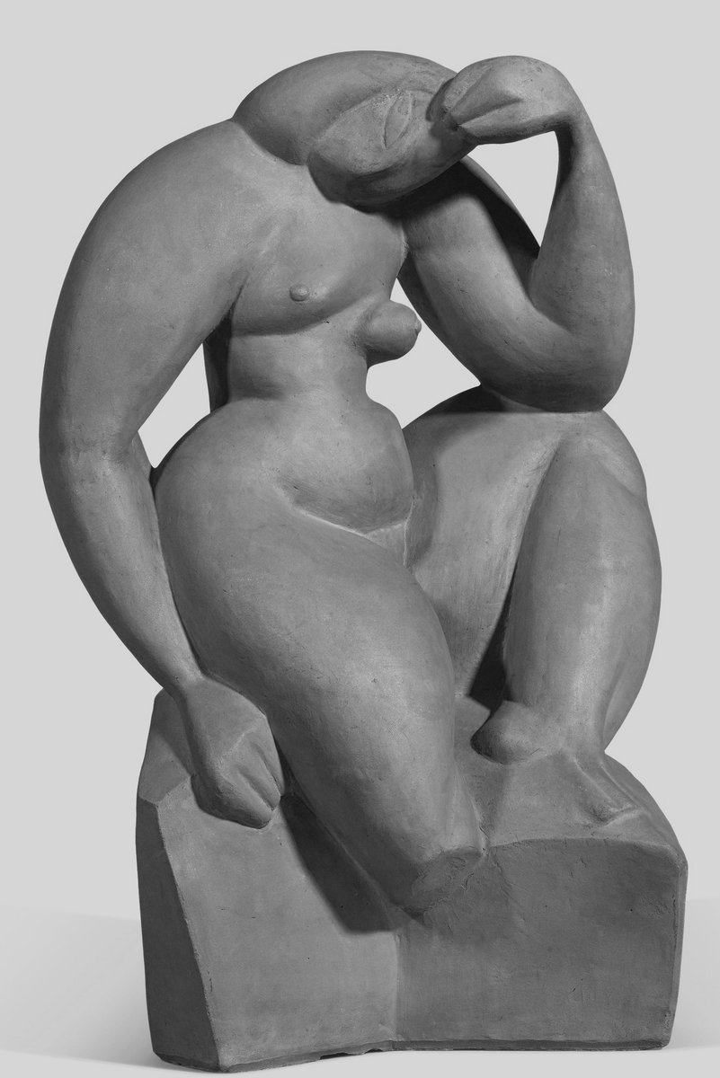 MenschOhneMusil's tweet photo. Alexander #Archipenko  Femme assise, 1912. https://t.co/molNCNDUR9