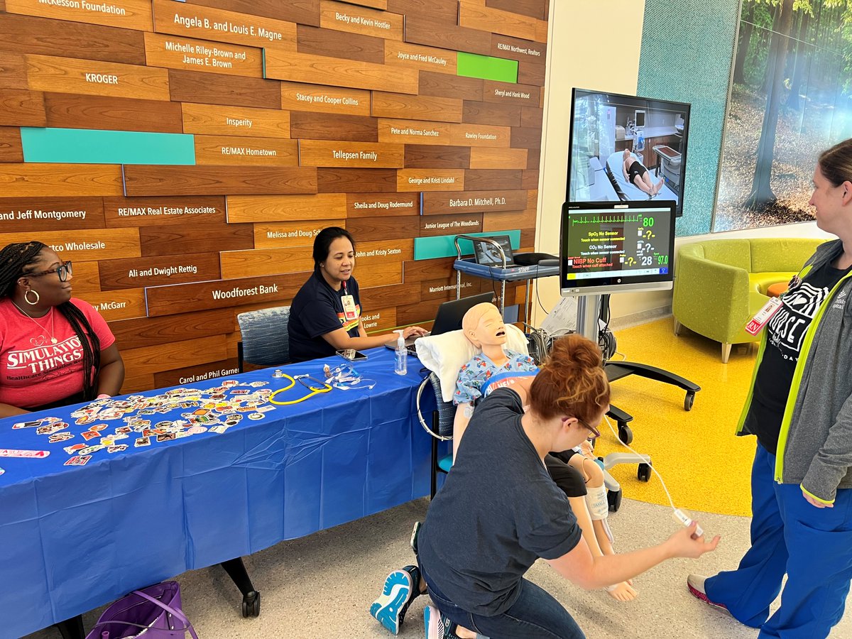 TCHQUEST's tweet photo. Happy Healthcare Simulation Week! We started of the week at the Texas Children's Woodlands campus to kick off the fun! 
#healthcare #simulation #hcsimweek23 #TCHTheWoodlands @TexasChildrens 
@1VPhillips @GemmaElegores @RoyanneLichlit1 https://t.co/XzR5qGqTH1