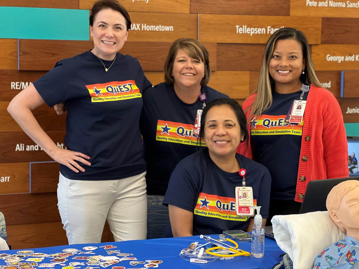 TCHQUEST's tweet photo. Happy Healthcare Simulation Week! We started of the week at the Texas Children's Woodlands campus to kick off the fun! 
#healthcare #simulation #hcsimweek23 #TCHTheWoodlands @TexasChildrens 
@1VPhillips @GemmaElegores @RoyanneLichlit1 https://t.co/XzR5qGqTH1
