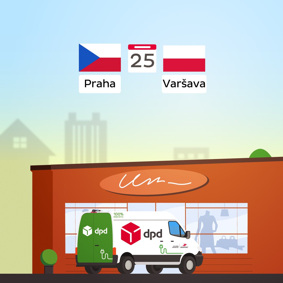 Věděli jste, že doručení z 🇨🇿 Prahy do 🇵🇱 Varšavy s námi trvá pouhé2️⃣dny? Informace o době doručení s přesností na den si můžete i pro další evropská města snadno spočítat díky naší kalkulačce rb.gy/8wil3