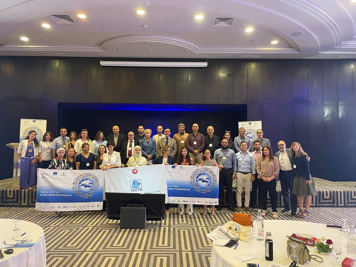 🔷Today in Tunis for the Workshop for integrating marine litter into local and national planning

🤝Organized by <a href="/INSTM_TN/">INSTM</a> in cooperation with  <a href="/unisiena/">Università di Siena</a> and <a href="/Mio_Ecsde/">MIO-ECSDE</a> 🤝

#WeAreAllMed
