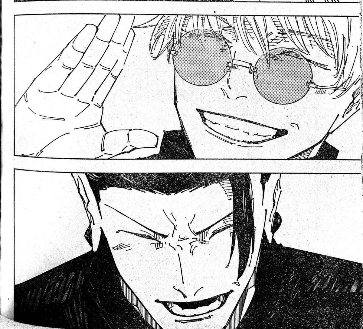 getoshearteyes's tweet photo. #jjkspoilers

the way the last person geto saw before dying was gojo and the person in gojos final thoughts was geto. gege when i catch you gege https://t.co/0Cec7R0QtL
