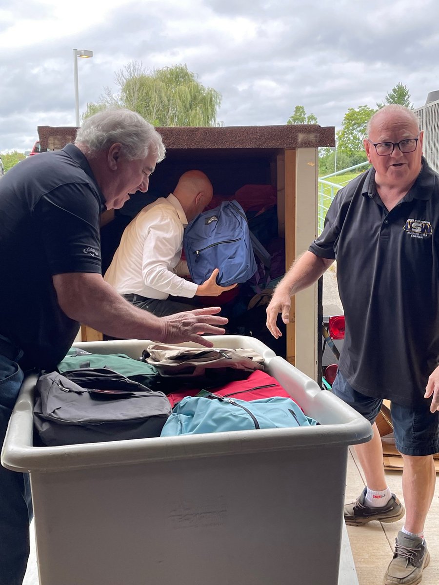Thank you so much to the United Steelworkers Local 6519 for their incredibly generous donation of 250 fully stocked backpacks to ensure students in our schools start the school year off right! Not every child gets new supplies every year, so this is very appreciated! #DoGood