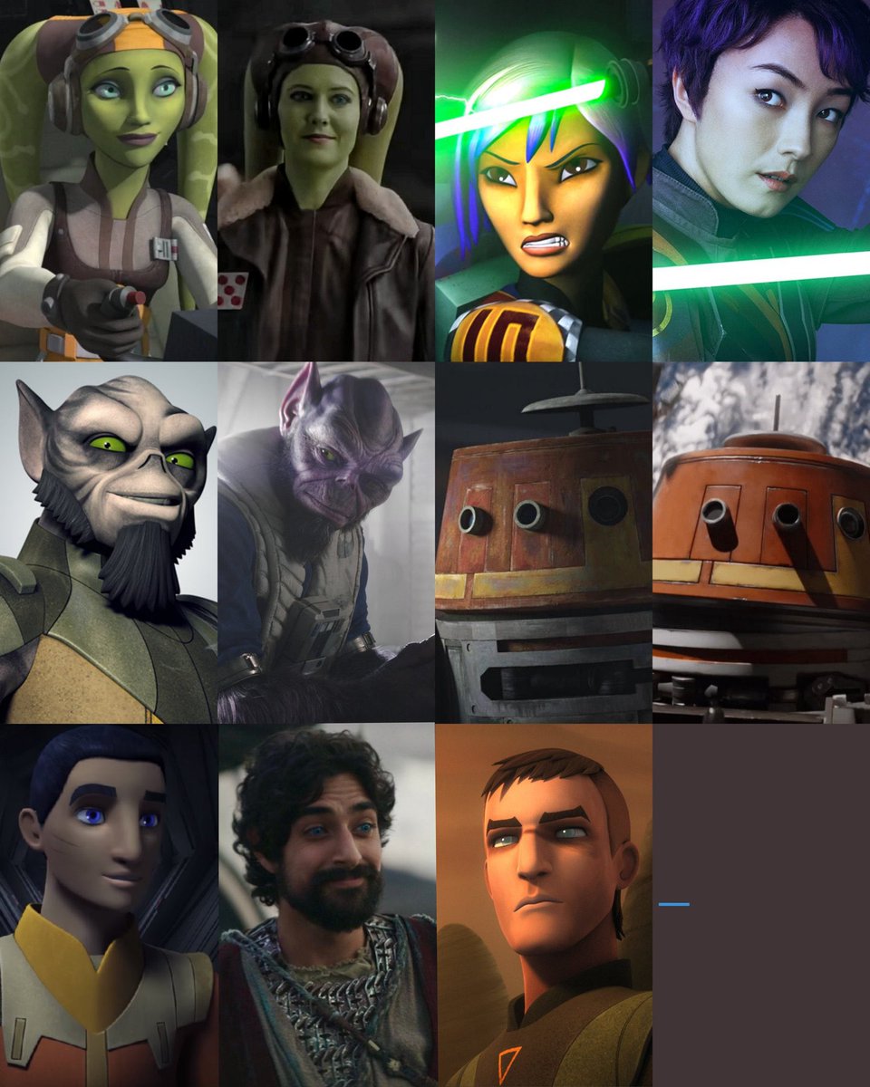 Neneyokiiii's tweet photo. Todos los live action de Rebels, que absoluta maravilla ❤️‍🩹

#SabineWren
#HeraSyndulla
#DroidChopper
#ZebOrellios
#EzraBridger
#DroidChopper
#KananJarrus https://t.co/VowrsMzM1l