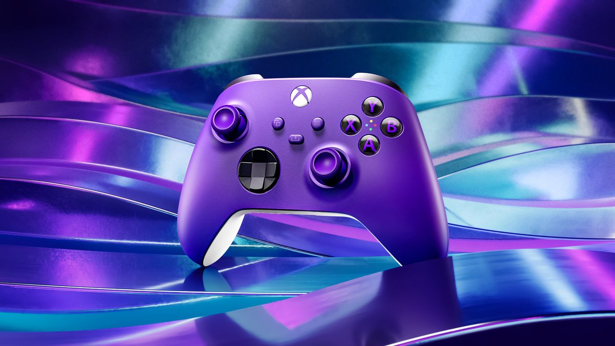 XBOX's tweet photo. BEHOLD! Purple in all its glory 💜✨

Get your hands on the Astral Purple Xbox Wireless Controller now: https://t.co/gjc2LE1vSH https://t.co/ymrOpWvk72