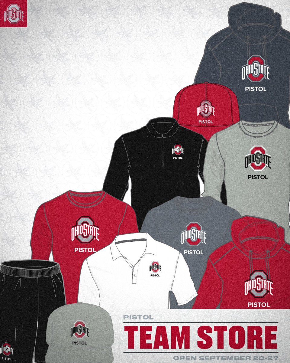 The team store is back and live for one week only‼️ Shop exclusive Nike Ohio State Pistol gear HERE ⬇️ bsnteamsports.com/shop/pistolosu7 #GoBucks