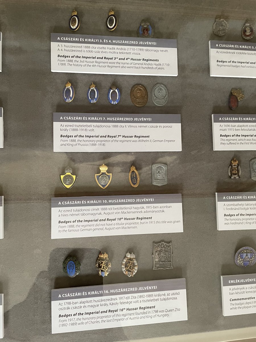 HussarLad's tweet photo. Coolest part of the Sárvár trip I somehow didn’t mention
So the hussar museum is usually closed on mondays but the director knew I was traveling back to the uk the next day so I got a quick “exclusive” run through all the exhibits

Only took pics of the kappenabzeichen but still! https://t.co/9QOM5nzT8x