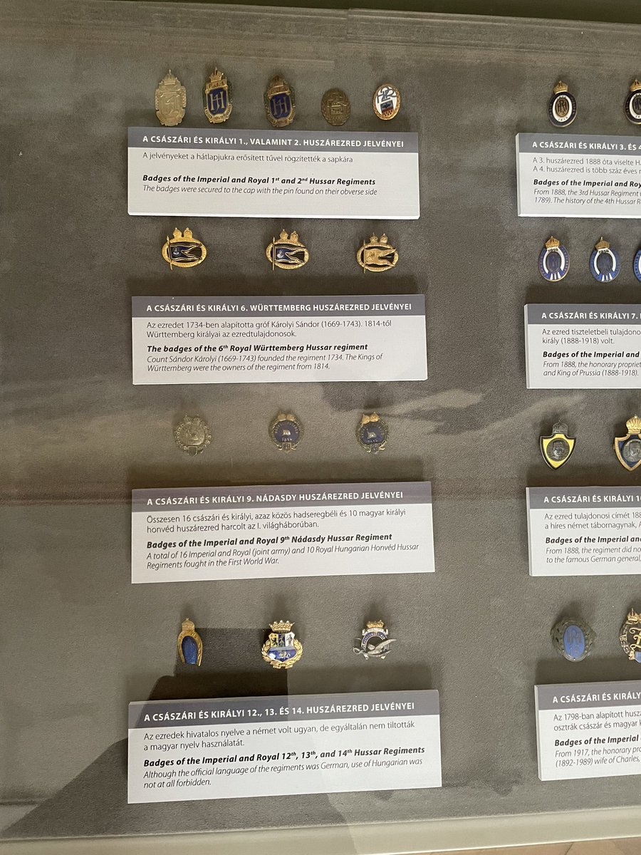 HussarLad's tweet photo. Coolest part of the Sárvár trip I somehow didn’t mention
So the hussar museum is usually closed on mondays but the director knew I was traveling back to the uk the next day so I got a quick “exclusive” run through all the exhibits

Only took pics of the kappenabzeichen but still! https://t.co/9QOM5nzT8x