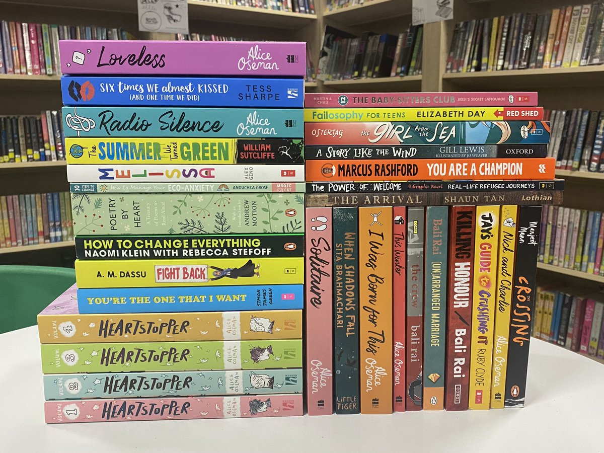BVGATheHub's tweet photo. Thank you so much @ReadforGoodUK for our Brilliant Box of Books! We’ve already had some of our students asking if they can take out the volumes of Heartstopper and the Alice Oseman novels! https://t.co/BYsLsCiwdj