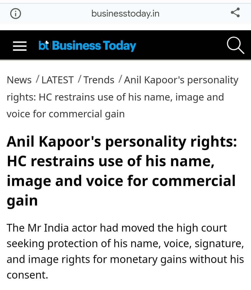 Peter90408's tweet photo. Huge Respect to Anil Kapoor. This is a reminder that our personalities are an essential part of us. #AnilKapoor https://t.co/w8qv7zIeu5