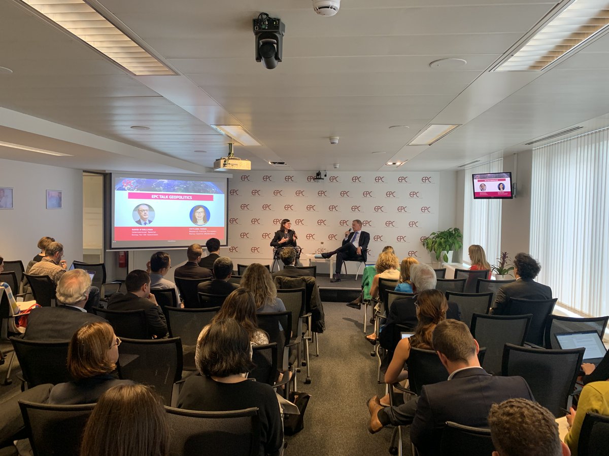epc_eu's tweet photo. “Going forward, we must increase our actions to discourage third countries & economic entities from actively enabling the #circumvention of sanctions”, comments @D0Sullivan, International Special Envoy for EU Sanctions, during today’s #EPCTalksGeopolitics event. https://t.co/0bg5iDcDk7