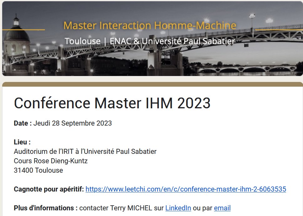 Master IHM tweet media