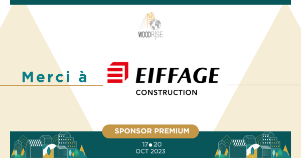 [Congrès #WOODRISE2023] Un grand merci à Eiffage Construction pour leur contribution en tant que Sponsor Premium et leur soutien dans l’organisation du congrès.
N'hésitez pas à vous inscrire :

👉 lnkd.in/eZT_Z_Qd

#constructionbois #grandehauteur