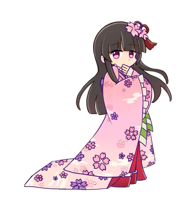 「hime cut japanese clothes」 illustration images(Latest)