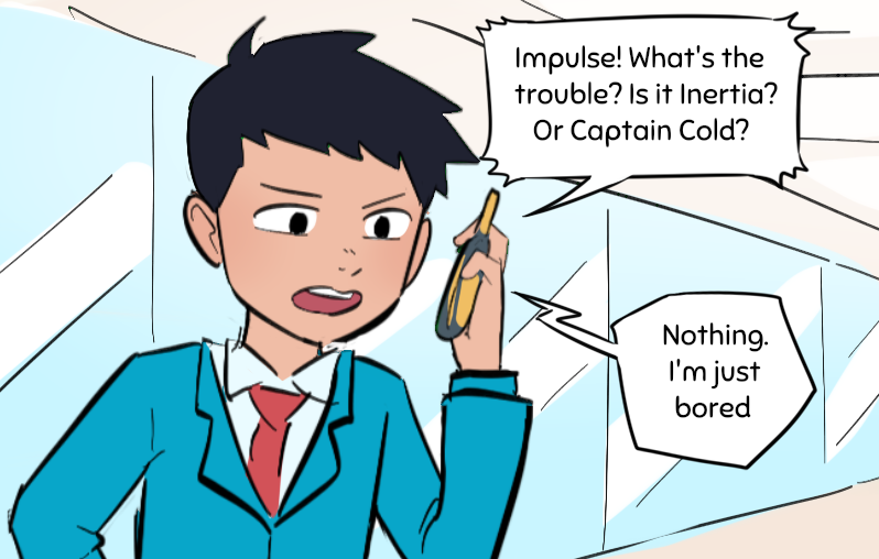 ottykyun's tweet image. Dami doesn't like that the Lads Comm is not being used correctly.

#damianwayne #bartallen