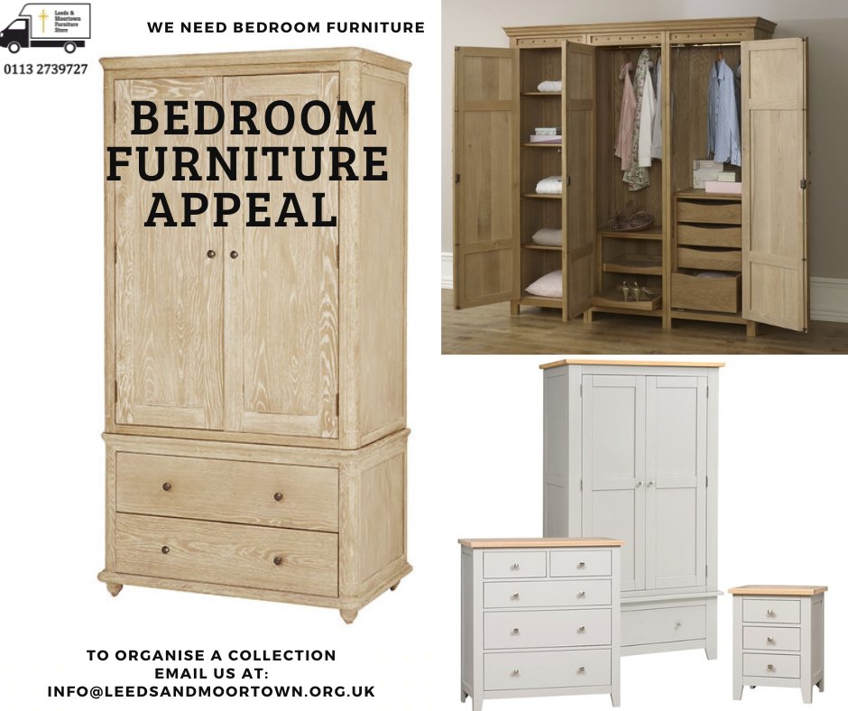 LMFS_Furniture's tweet photo. PLEASE RT
We need Wardrobes and Drawers for our clients!
Please donate whatever bedroom furniture you can to our amazing Charity!
We collect items for FREE!
Call (0113) 2739727 or email us on info@leedsandmoortown.org.uk and our team will be happy to help you!
THANKS! https://t.co/J9hCWwf0Tw