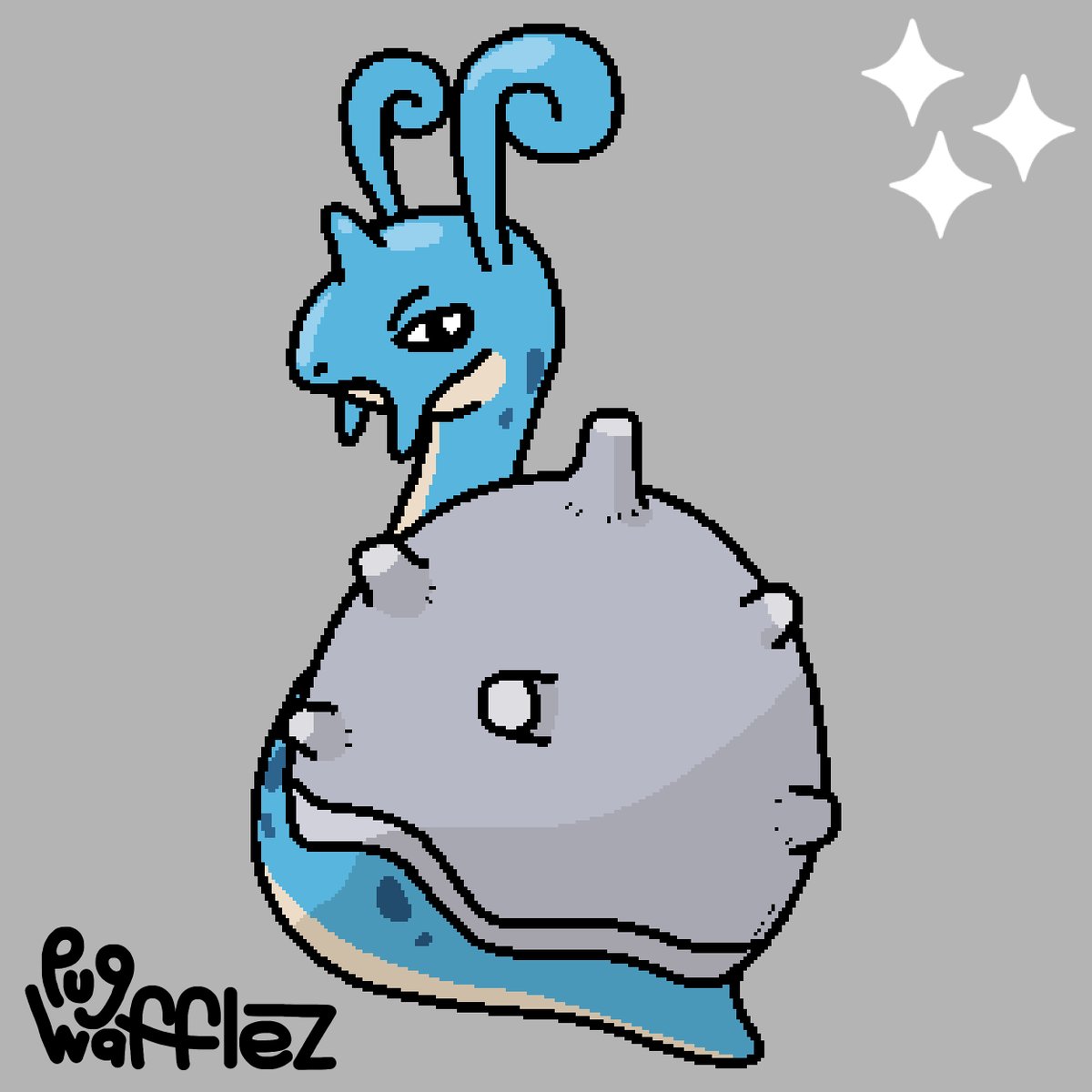 PugWafflez2's tweet photo. Laprasnail (Ground/Rock), convergent Lapras!

Based on garden snails 🐌

[ #pokemon #fakemon #convergentpokemon #creaturedesign #lapras ] https://t.co/PdDAAC6E6r