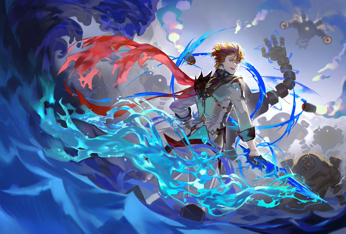 blue_deer__'s tweet photo. #GenshinImpactth
#Tartaglia 
#FanArtContest https://t.co/pZqjcXLyvq