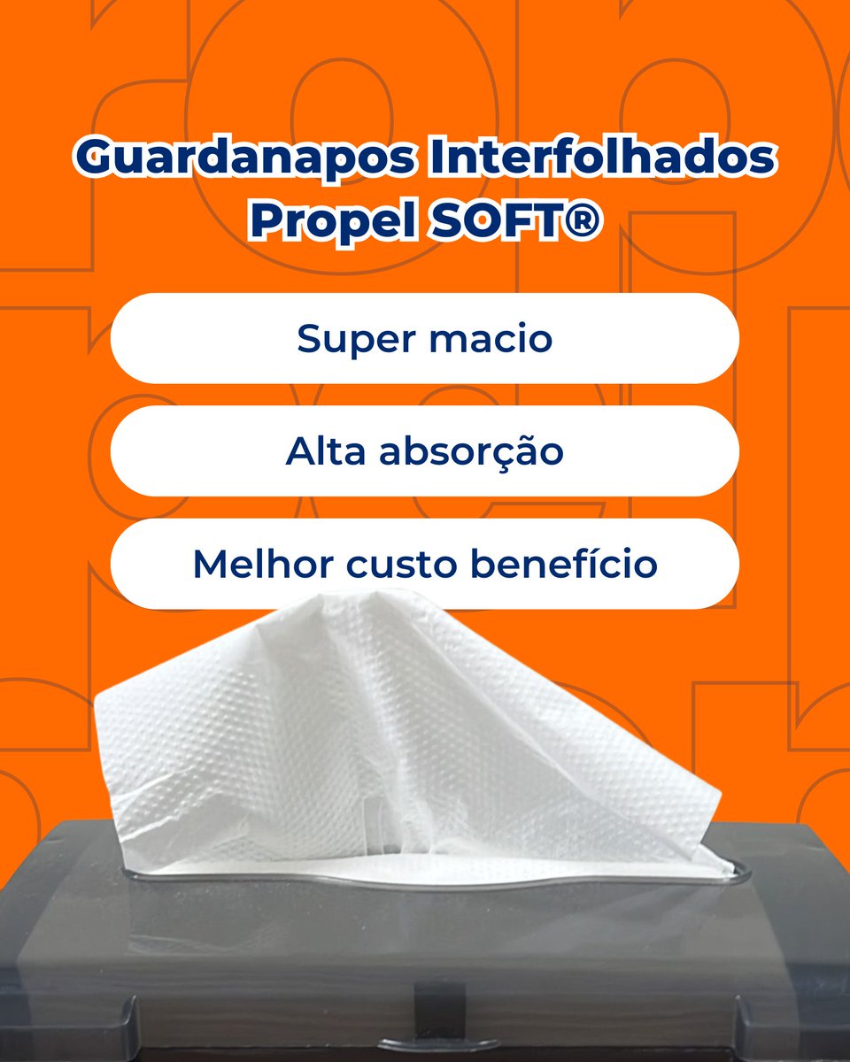 propel_global's tweet photo. Para a mesa ficar ainda mais completa, não pode faltar os guardanapos interfolhados propel SOFT!

São resistentes, super macios, com alto poder de absorção e é especialmente projetado para atender às necessidades do mercado foodservice.

Saiba mais: https://t.co/IFaZpZRQ86 https://t.co/i0kznksUmc