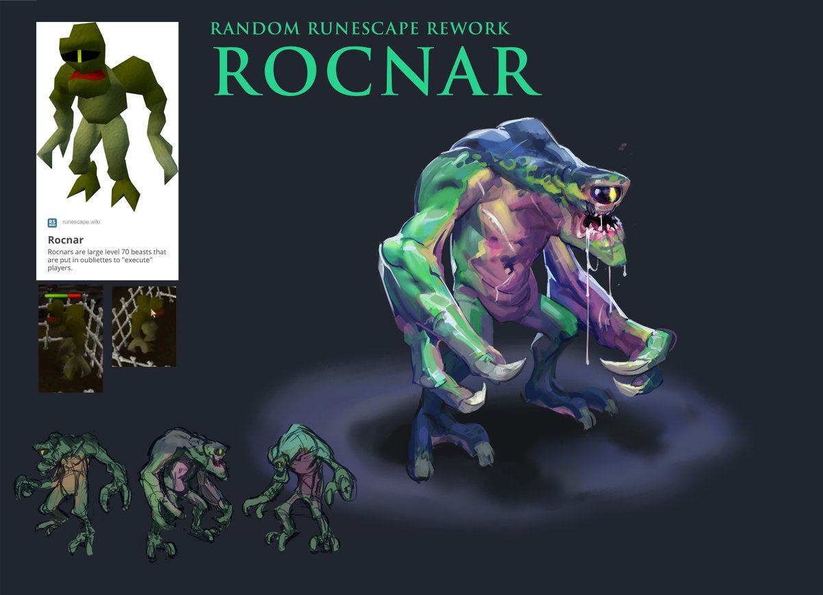Todays Random #Runescape Rework is Rocnar! #RS3