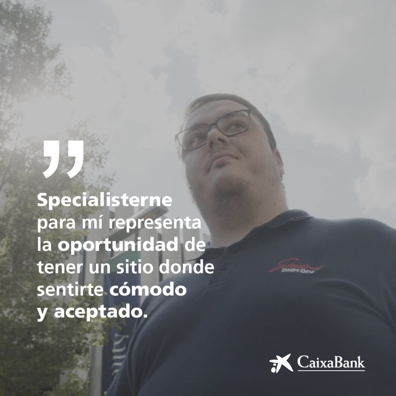 caixabank's tweet photo. Desde @SpecialistsES y CaixaBank queremos impulsar una sociedad más inclusiva con Diversos Talentos. ¡Conoce este proyecto y sus protagonistas aquí! ➡️ https://t.co/Fl2ujzC0Bi

#Specialisterne #Wengage #DiversosTalentos