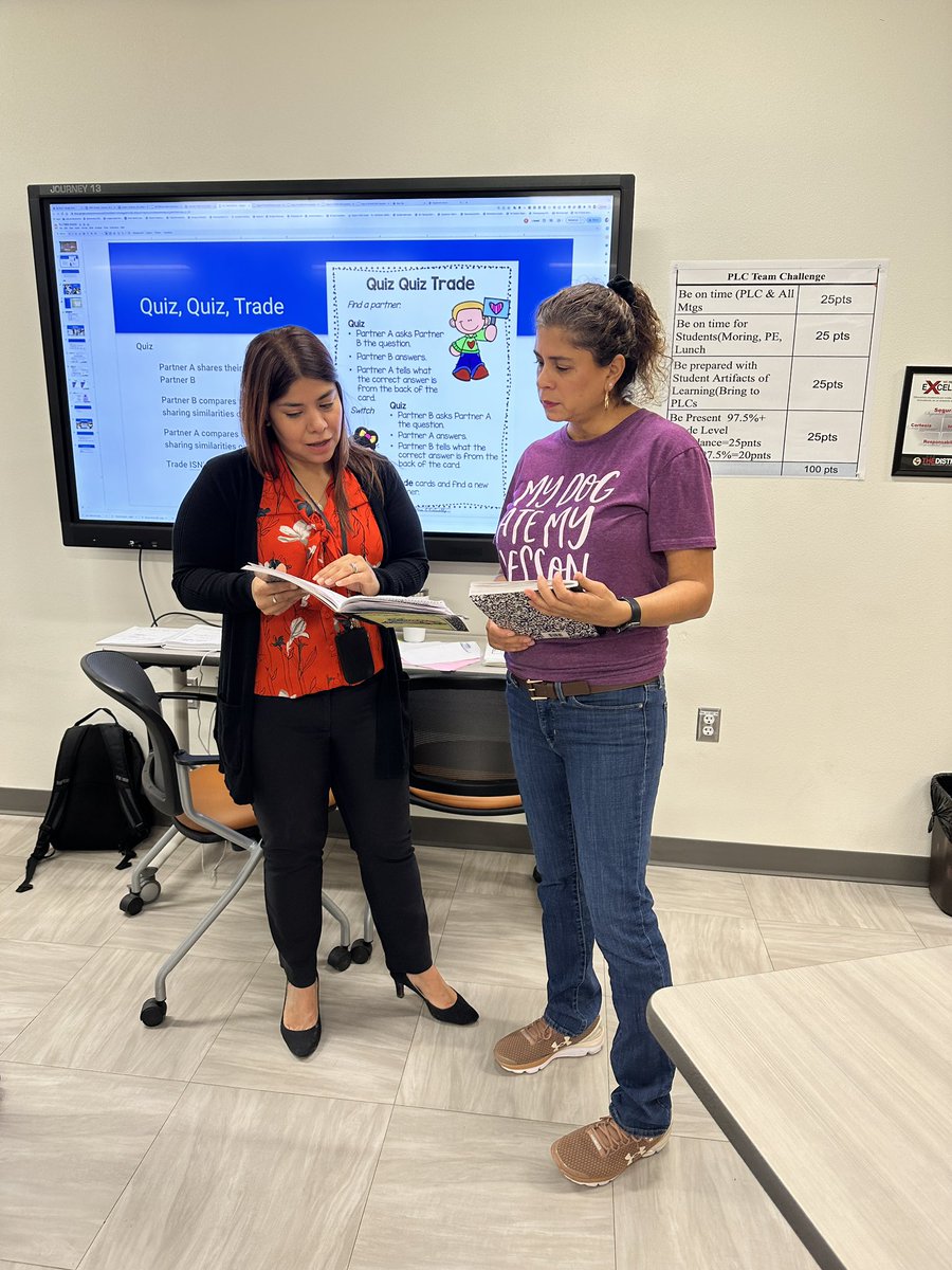 ThomasManorES's tweet photo. @TMESWranglers PLC’s in action! Vertical alignment 3rd &amp; 4th teams sharing #TRTW student artifacts in a #Kagan structure. Yeehaw🤠 #saddleup #THEDISTRICT #lightscameralearning @_IreneAhumada @BrendaChR1 @egomez_AP @LContrerasDom https://t.co/wKPmkVgm5T