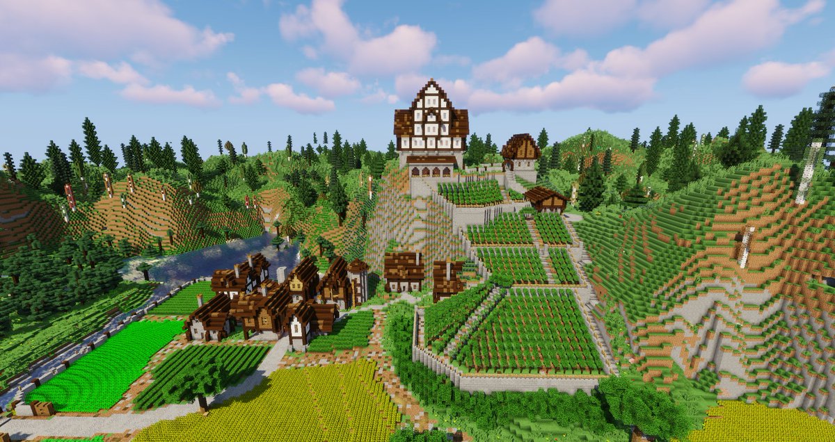 Angustus2's tweet photo. Ein kleines Dorf
#Minecraft
#Minecraftbuilds https://t.co/Bh8qBOPkuG