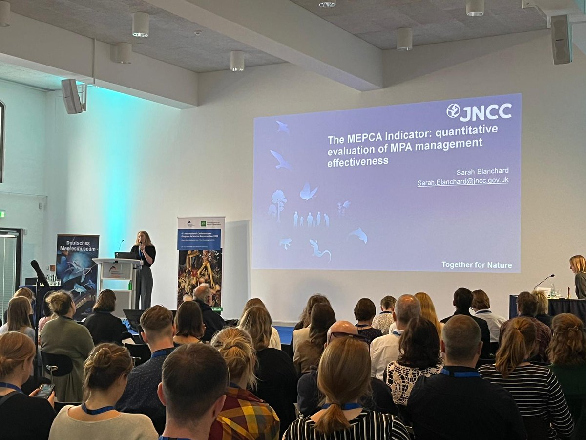 JNCC_UK's tweet photo. We've been busy in 🇩🇪 this week presenting at @BfN_de's Progress in Marine Conservation conference, sharing our experience of working on the 🇬🇧’s first 3⃣ Highly Protected Marine Areas &amp; development of a Management Effectiveness of Protected &amp; Conserved Areas (MEPCA) indicator 🧵 https://t.co/tMSu73j7k3