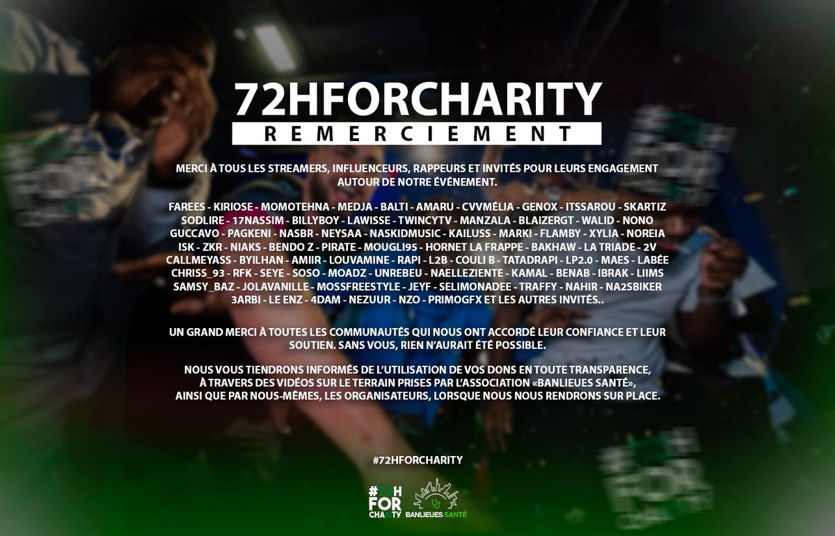 72HForCharity tweet media