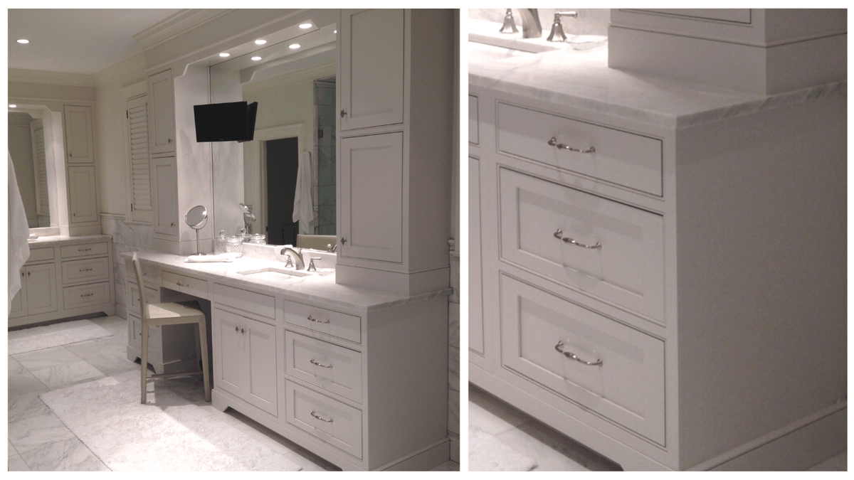 KettlerDesign's tweet image. Beautiful, calm kitchen with lots of marbled surfaces. Fun, jazzy dry bar with lots of personality! Featuring Touchstone Fine Cabinetry ✫ @walkerzanger tile ✫ Calacatta Gold Marble countertops. #loveyourkitchen #karenkettlerdesign