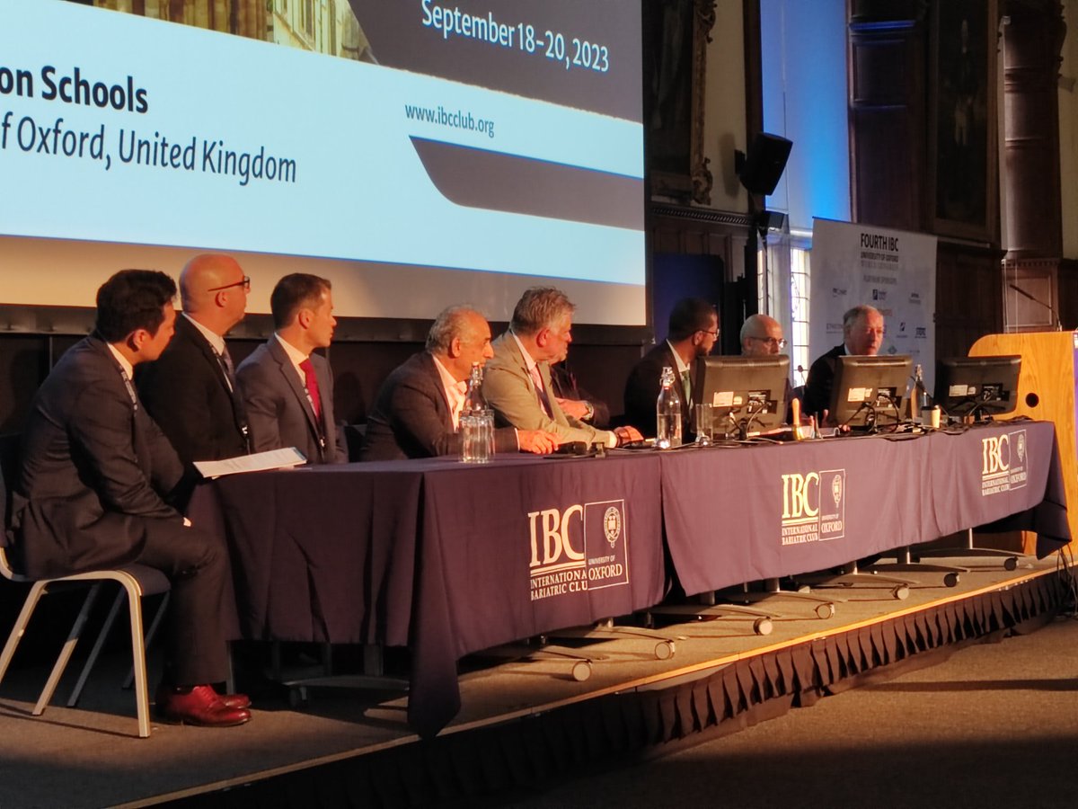 Derby Pancreaticobiliary & Robotic AWR Unit (@derbypbunit) on Twitter photo Many thanks to <a href="/IBCOxford/">International Bariatric Club Oxford Congress</a> for inviting us on the expert panel with focus on ICG in high BMI patients requiring biliary surgery.
Special thanks to <a href="/asbun_hj/">Horacio J. Asbun MD</a> for providing expert moderation and we enjoyed our discussion with you during the break.
Congratulations to <a href="/Bariatric_doc/">Haris Khwaja</a> Many thanks to <a href="/IBCOxford/">International Bariatric Club Oxford Congress</a> for inviting us on the expert panel with focus on ICG in high BMI patients requiring biliary surgery.
Special thanks to <a href="/asbun_hj/">Horacio J. Asbun MD</a> for providing expert moderation and we enjoyed our discussion with you during the break.
Congratulations to <a href="/Bariatric_doc/">Haris Khwaja</a>