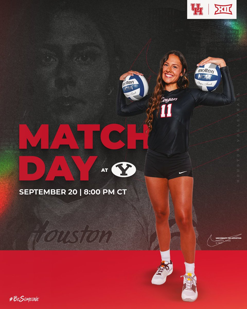 Ranked Matchup ✅
<a href="/Big12Conference/">Big 12 Conference</a> debut ✅
National television on ESPN2 ✅

🔗linktr.ee/uhcougarvb

#BeSomeone