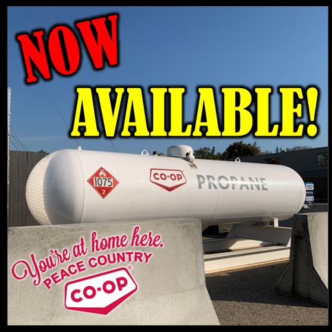 🤩 We Have PROPANE!!!
Available at the Peace River Store. 
Ask about DELIVERY… email gm@peacecountry.crs