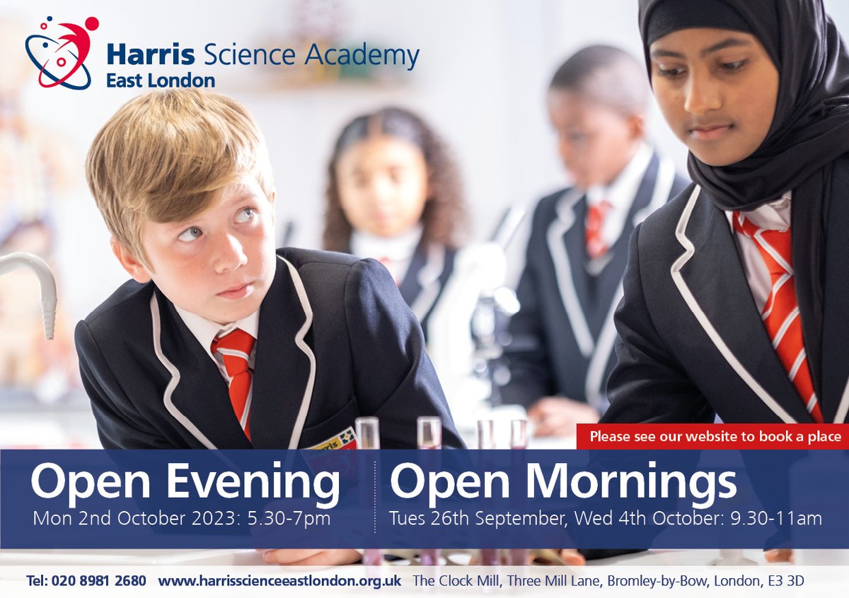 Starting Year 7 Harris Science Academy East London