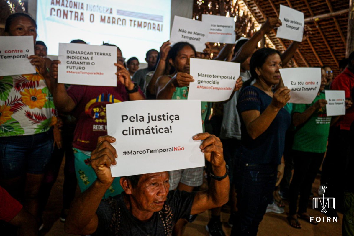 Foirn (@foirn) on Twitter photo Direito indígena é fundamental. De acordo com a Constituição Federal, os Direitos Fundamentais são inalienáveis, imprescritíveis e indisponíveis. PL 2903 é inconstitucional. #MarcotemporalNão #pl2903não
<a href="/apiboficial/">Apib Oficial</a> | <a href="/ApoinmeOficial/">APOINME Oficial</a> | @coiabamazonia | <a href="/arpinsudeste/">Arpin Sudeste</a> | <a href="/anmigaorg/">Anmiga</a> Direito indígena é fundamental. De acordo com a Constituição Federal, os Direitos Fundamentais são inalienáveis, imprescritíveis e indisponíveis. PL 2903 é inconstitucional. #MarcotemporalNão #pl2903não
<a href="/apiboficial/">Apib Oficial</a> | <a href="/ApoinmeOficial/">APOINME Oficial</a> | @coiabamazonia | <a href="/arpinsudeste/">Arpin Sudeste</a> | <a href="/anmigaorg/">Anmiga</a>