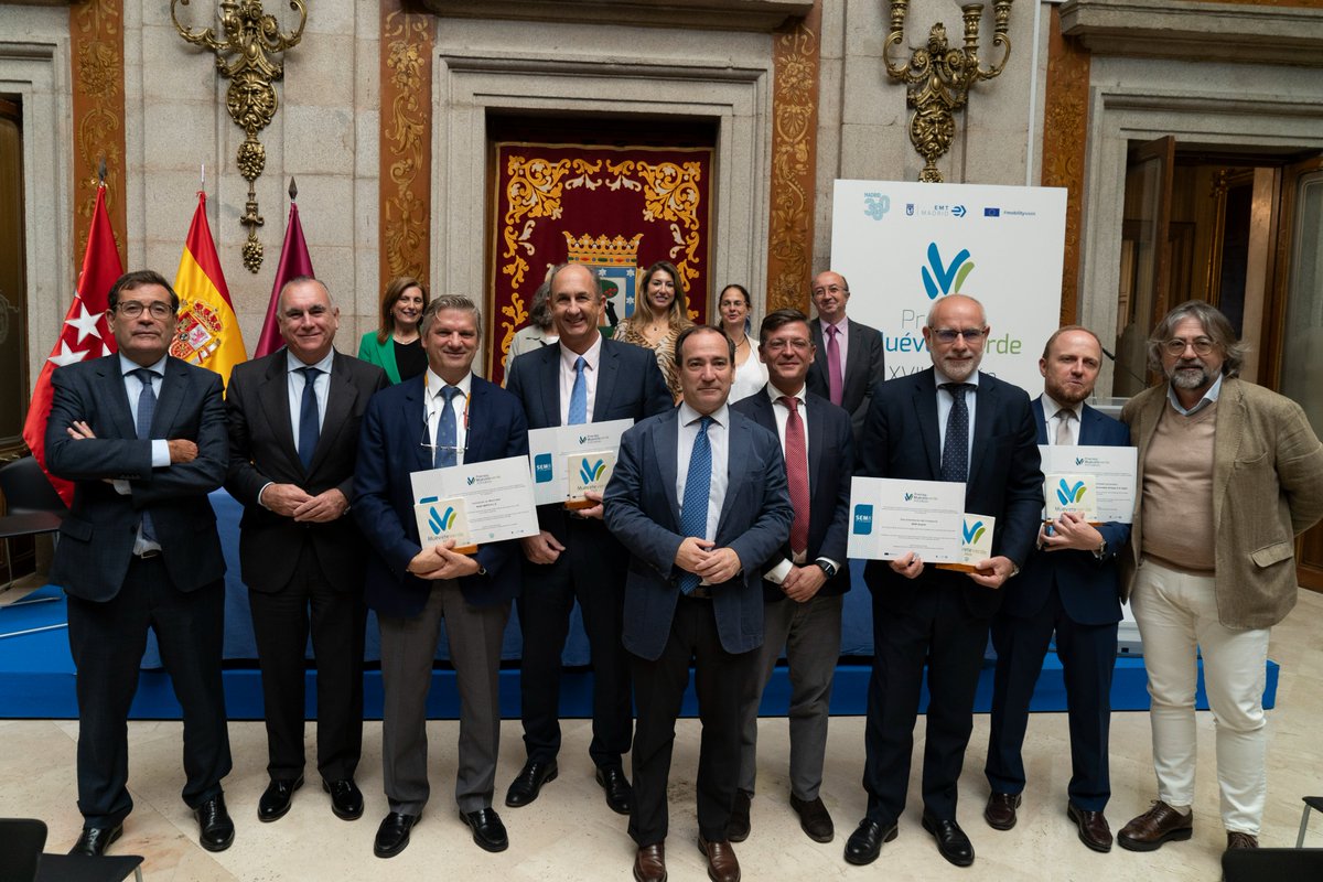 Alsa galardonada con el premio "Muévete verde" a la innovación de la <a href="/EMTmadrid/">EMT Madrid</a> por la operación de la línea regular de transporte público interior del Campus de la Universidad Autónoma de Madrid (UAM) con autobús autónomo. 

#MovilidadSostenible #MovilidadParaTodos