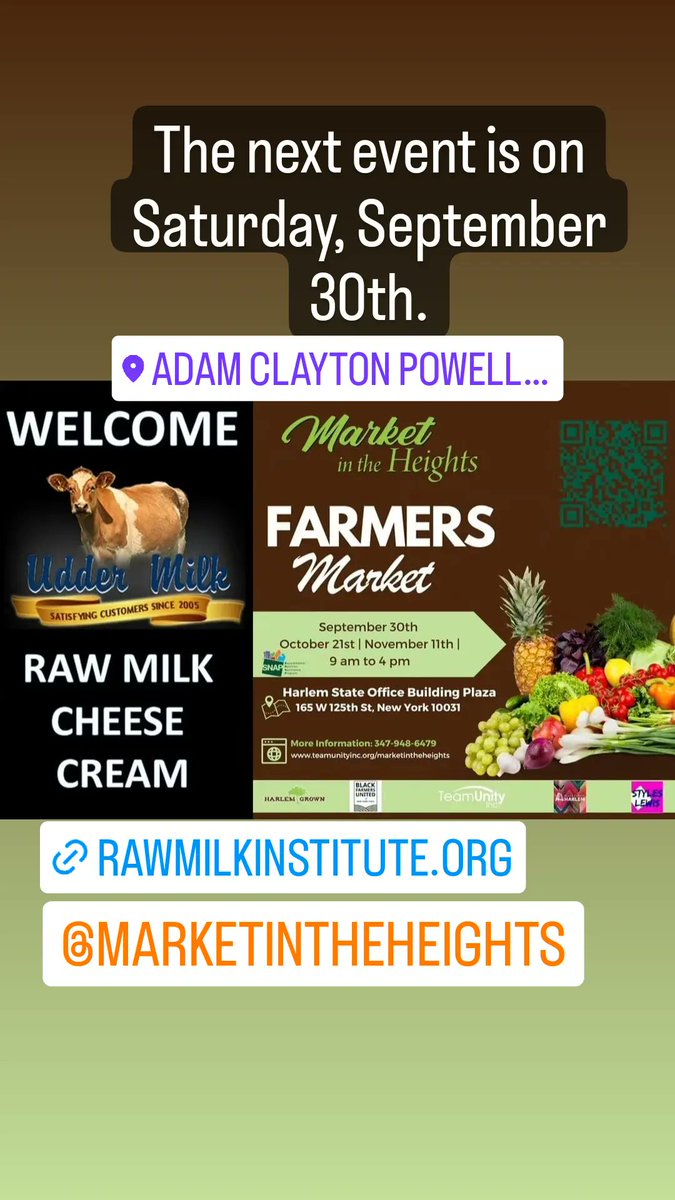 HeightsMarket's tweet photo. Next event is Saturday, September 30th. Harlem USA. https://t.co/PYdpRXzKaO